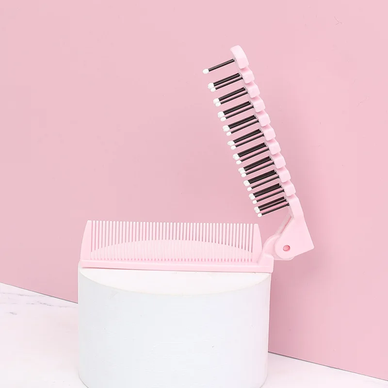 Portable Folding Combs Small Anti-static Plastic Travel Combs Women\'s Beauty Comb Children Girl  Fashion Styling Tools