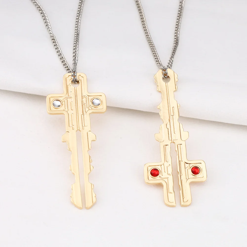 Movie Mission Impossible 7 Tom Cruise Cosplay Necklace Adult Unisex 2025 New AI Key Pendant Choker Chain Accessories Gift Prop