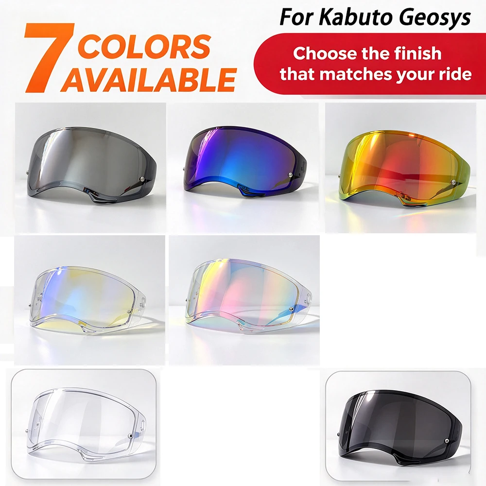 Helmets Visor For OGK Kabuto Geosys Motorcycle Helmet Lens Visor Uv Protection Lens Faceshield