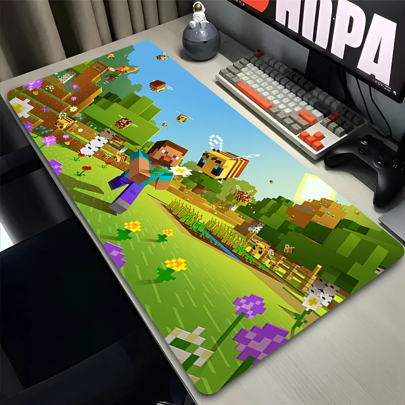 Accessori da gioco XXL Cartoon Gamer Tastiera Tappetino da scrivania M-minecraftS Tappetino per mouse Tappetino per mouse in gomma antiscivolo per notebook portatile