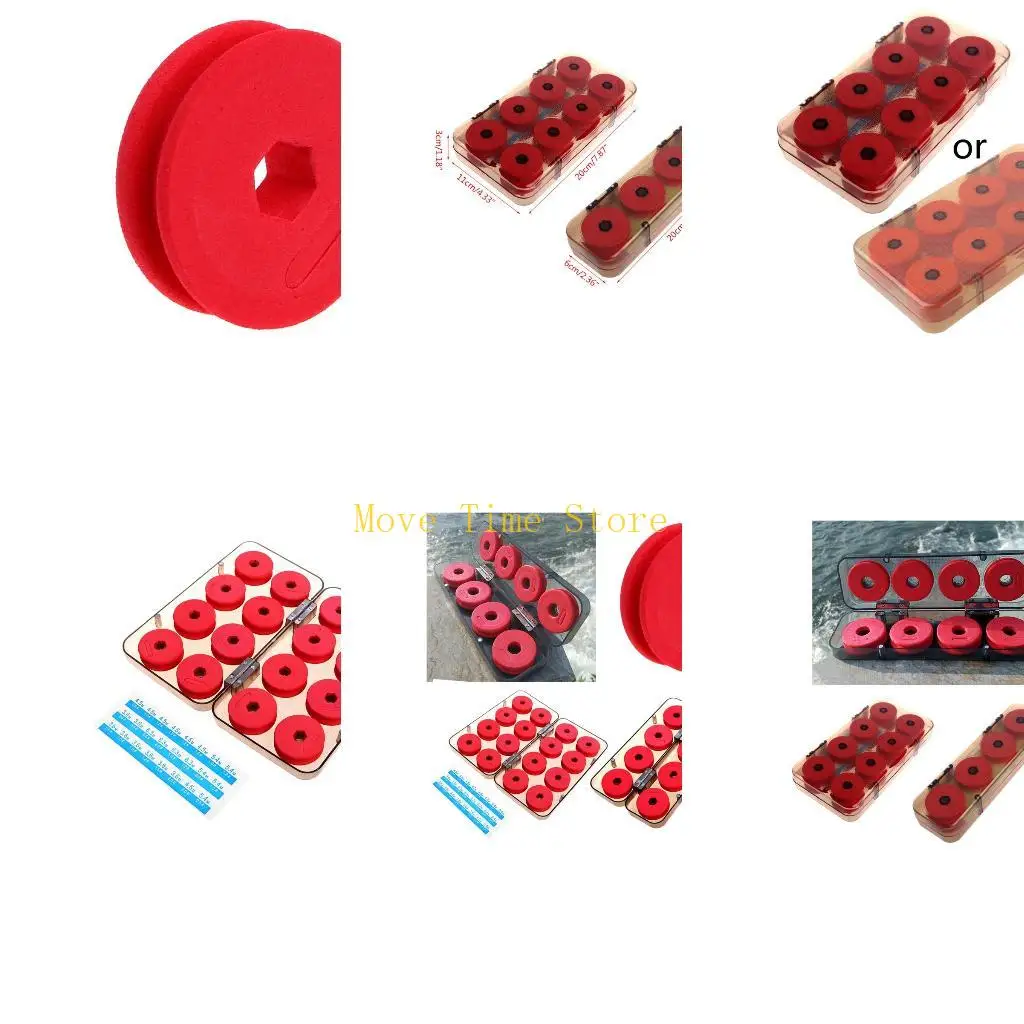 

92ME 16 шт., коробка для намотки вала из пенопласта, доска для намотки рыболовной лески, портативный вал для лески