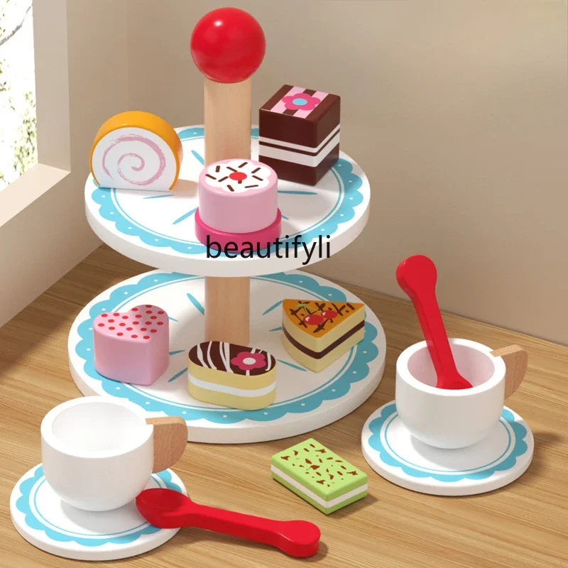 

Play house toy simulation cake birthday gift children dessert set baby