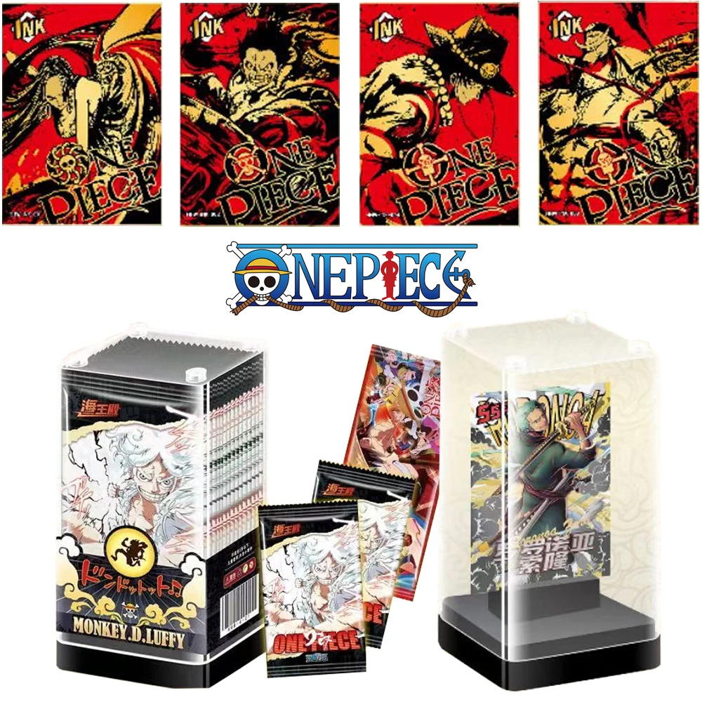 One Piece Cards Japanese Anime Character Collection Cards Booster Box Full Set Luffy Roronoa Paper Playing Card Game Kid Toys