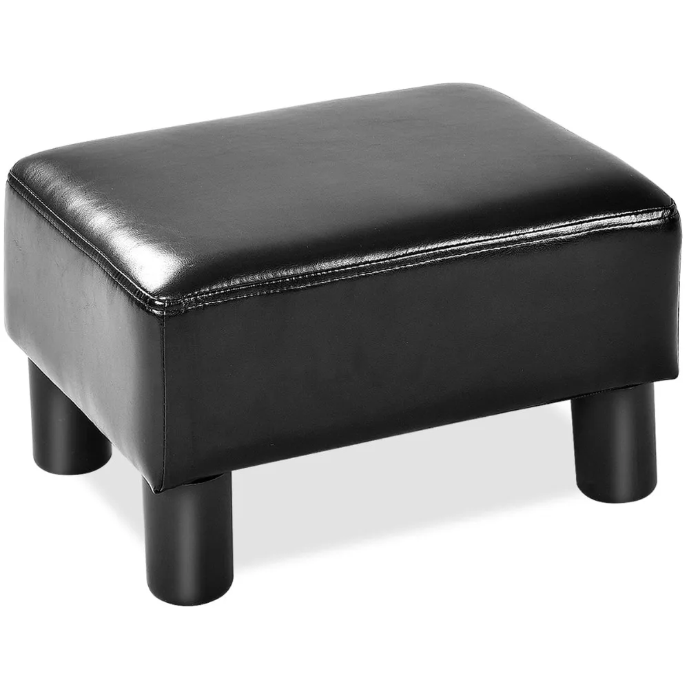 2023 New Leather Ottoman Footrest Small Stool Rectangular