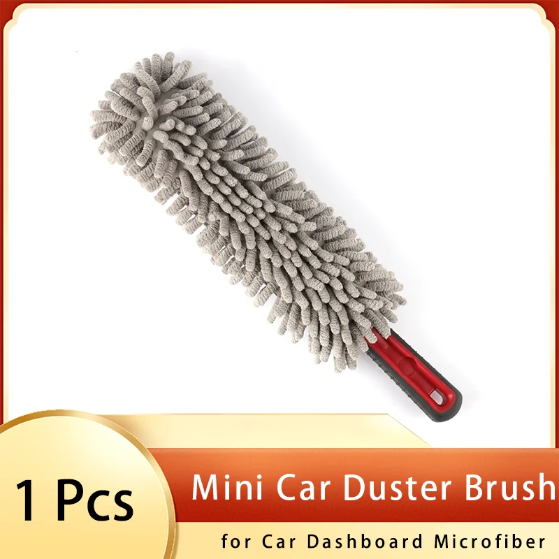 Microfibra Mini Car Duster Brush, Escova do painel para carro e limpeza doméstica, Acessórios exteriores interiores, Caminhão SUV e motocicleta