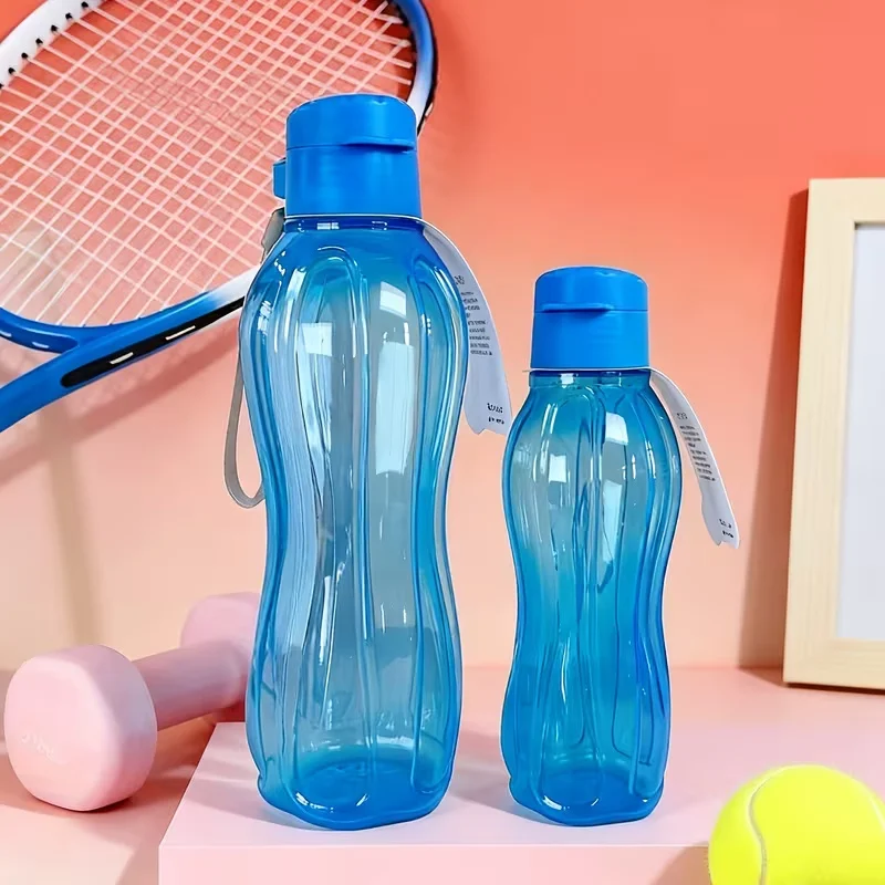 Bottle Portable Sports Water Cup Food Grade PP Material Leakproof High Aesthetic Value for Outdoor Activities,Solid Color
