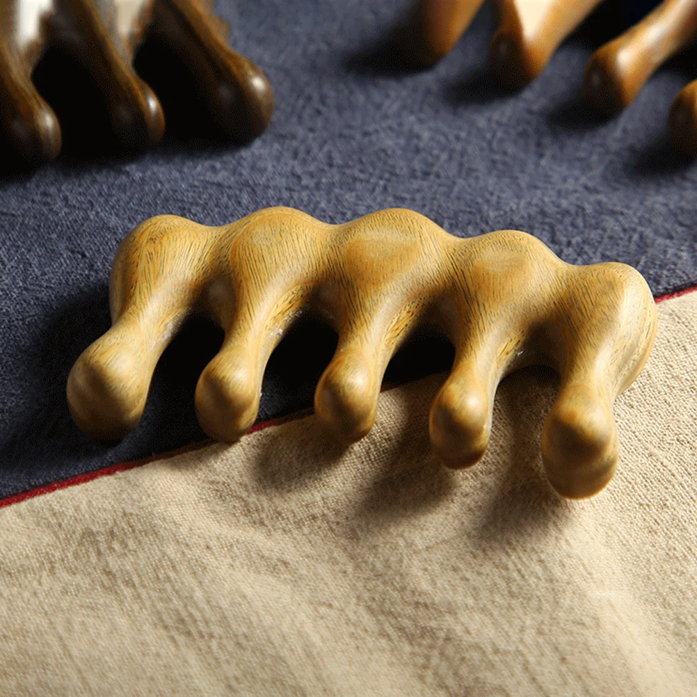 

Massage Comb Wide Tooth Wooden Scalp Massager for Hair Detangling and Acupoint Stimulation Portable Gua Sha Comb for Long Short