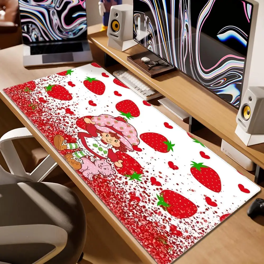 Cartoon S-Strawberry S-Shortcake Mousepad Large Gaming Compute Gamer PC Keyboard Mouse Mat