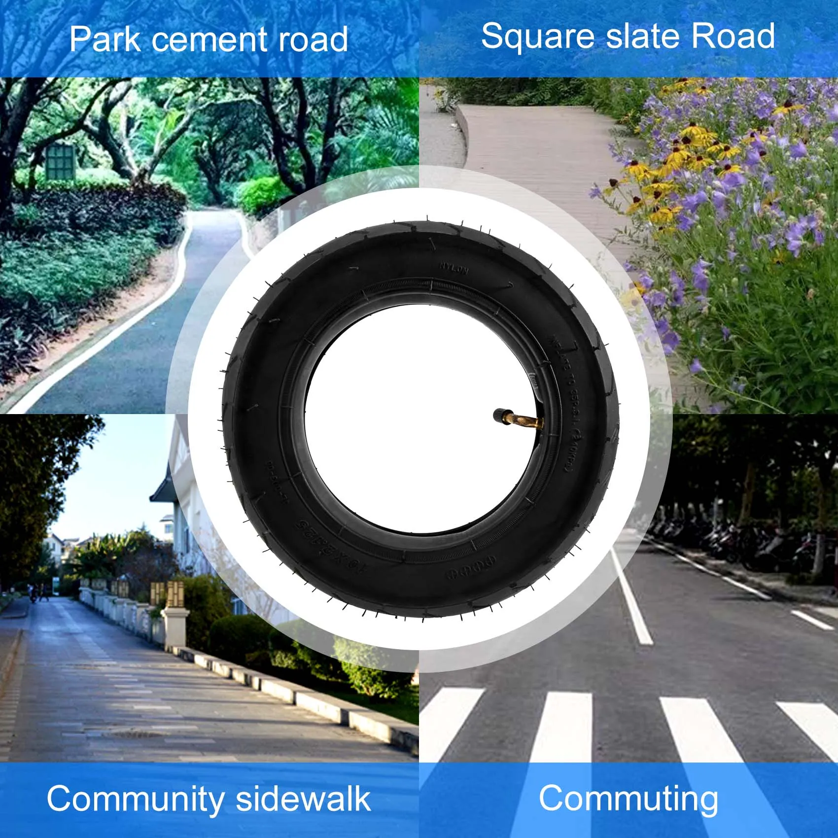 

Шина ABXY 10 дюймов 10X2.125 для электросамоката, гироскутера, самобалансирующегося скутера, износостойкая шина 10X2.125