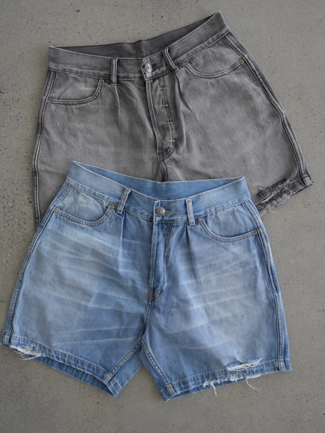 

Japanese Street Sle Heavyweight Waed Vintage Destroyed Hem Loose Straight Leg Jeans orts Maytown Brand Summer Wear