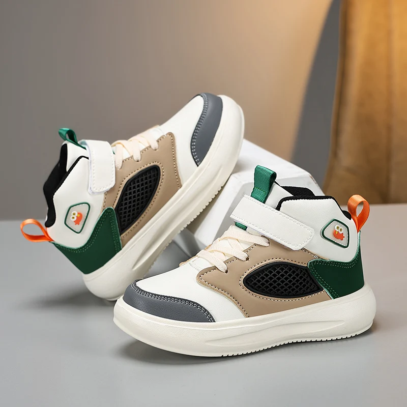 

Boys' Sports Shoes, Lightweight Running Sneakers, Campus Daddy Children's Shoes, High-Top Upper