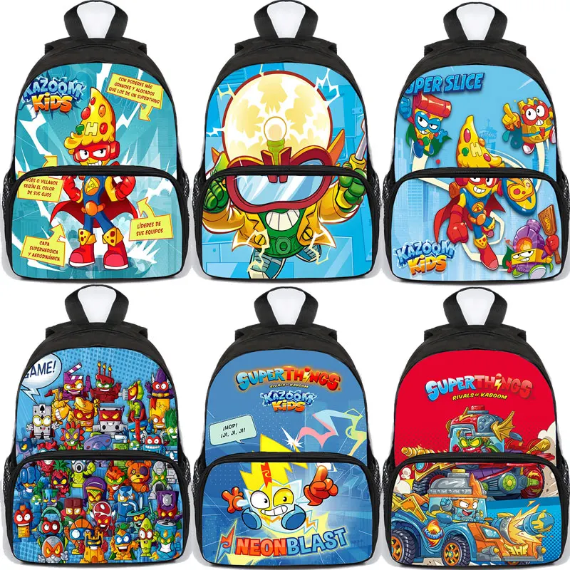 Sac à dos de Super Zings pour enfants, pour garçons et filles, sac à dos de jeu de la série Super Zings, sac à livres de dessin animé, sac à dos de voyage, sacs d'école