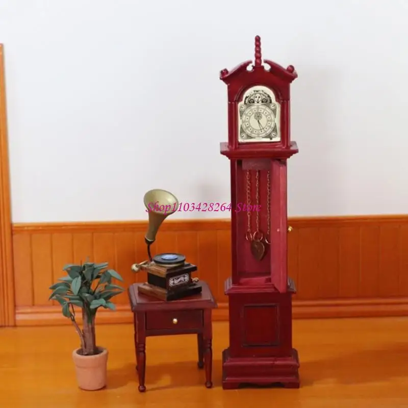 

Винтажные миниатюрные кукол модели ностальгический дедушка часы для тех, кто ценит ретро -художественные детали