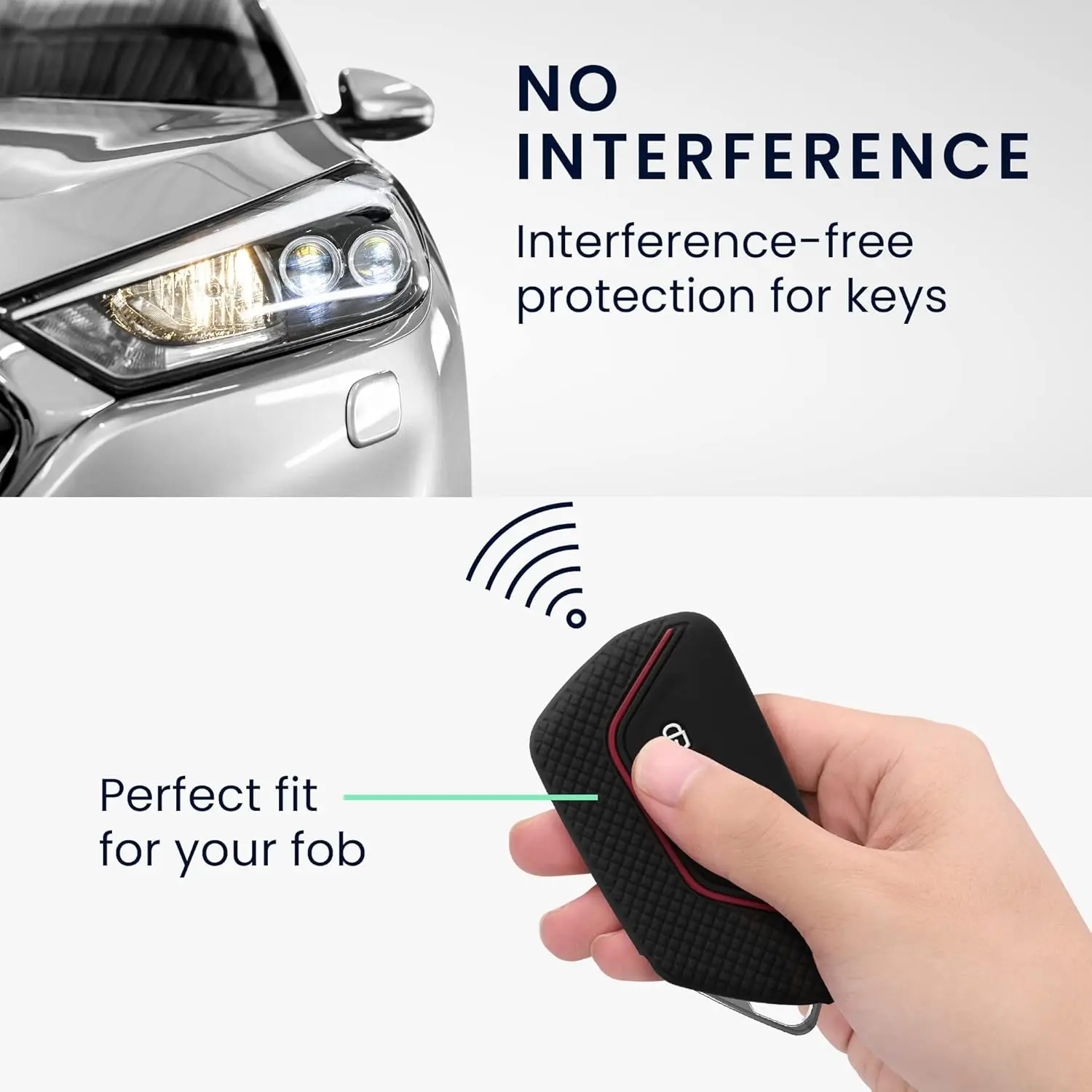 Car Key Case For VW Golf 8 Mk8 GTI GTD R ID3 ID4 2020 Decoration Silicone Car Key Case Fob Holder Cover Trim Car Accessories