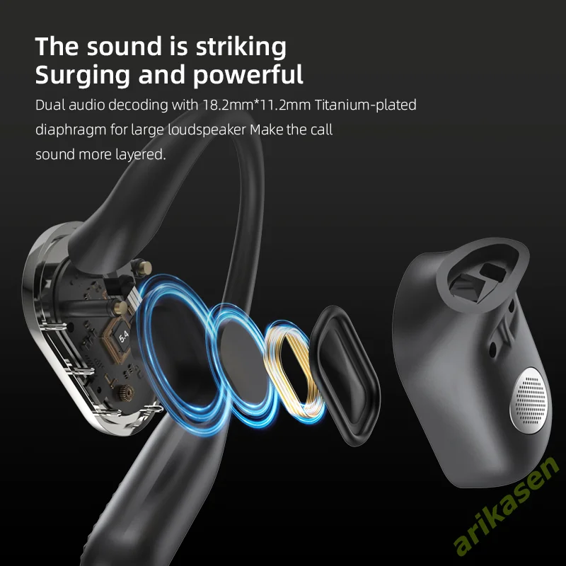 JBES Cuffie Bluetooth, Auricolari Bluetooth 5.4 In Ear Stereo con 4 Microfono ENC, 60 Ore Cuffiette Wireless Cancellazione Rumore, IP5 Auricolare per iPhone e Androide, Earbuds