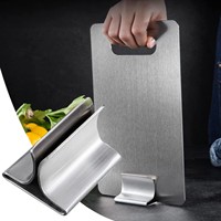 Stainless Steel Chopping Board Stand Dish Cutting Board Stand Holder Mini Tray Organizer Rack Kitchens Brackets Stand Pan Racks