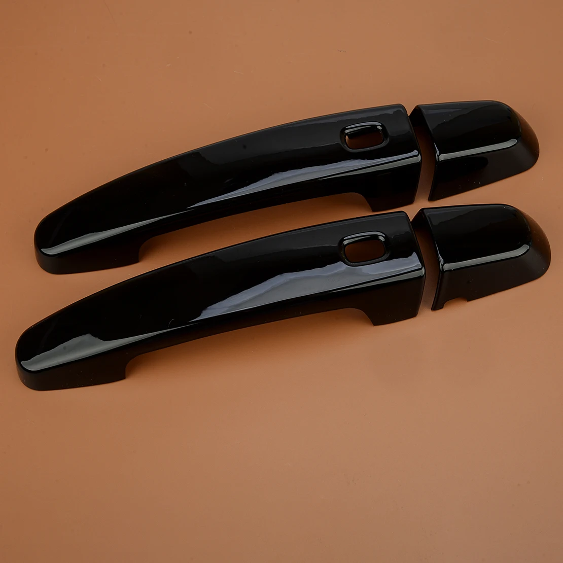 1 Pair Car Front Left Right Smart Side Door Handle Cover Trim Glossy Black Fit for Chevrolet Camaro Coupe Convertible 2016-2022