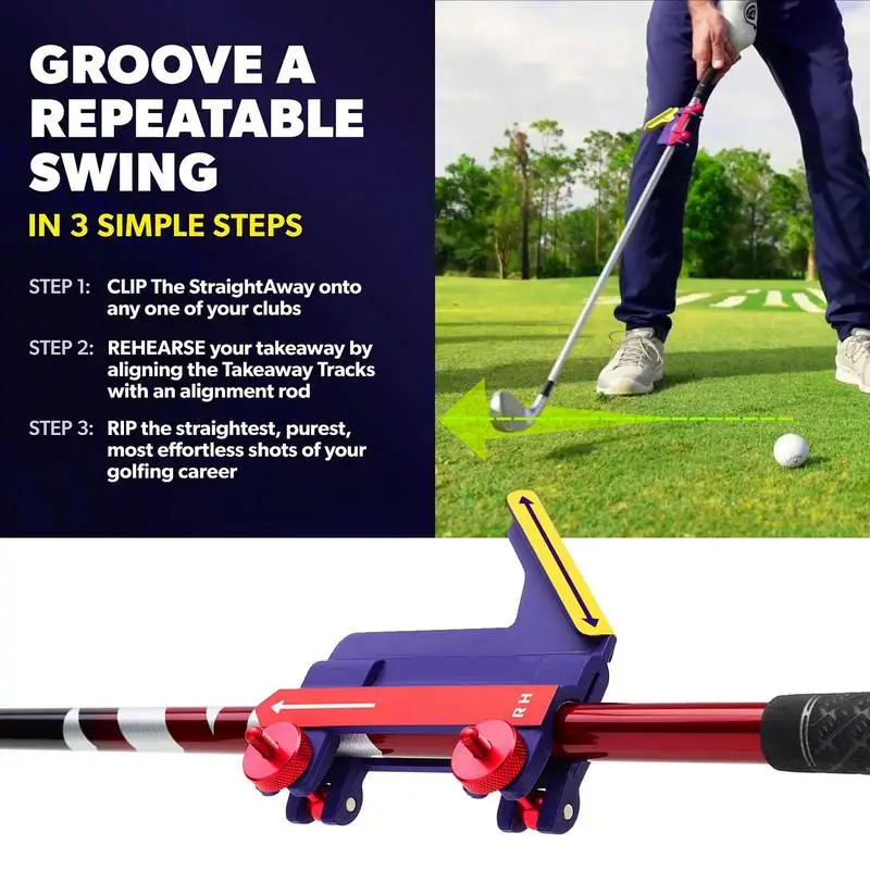 Golf swing trainer,Golf Hitting Trainer,Straightaway Swing Trainer,Golf Grip Calibrator Reduced Grip Pressure Golf Swing Trainer