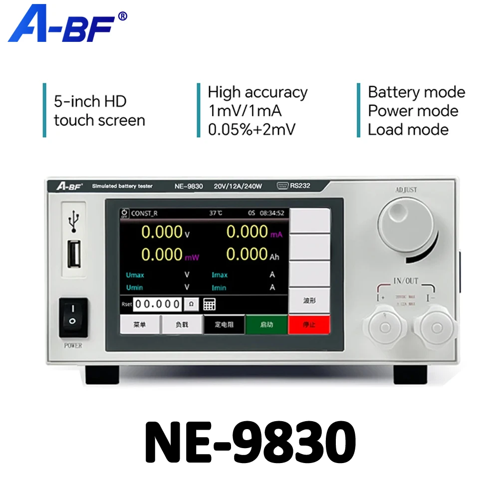 

A-BF NE-9830 Series Bidirectional Power Supply/Analog Battery Touch Screen Digital Display High-Precision Electronic Load Meter