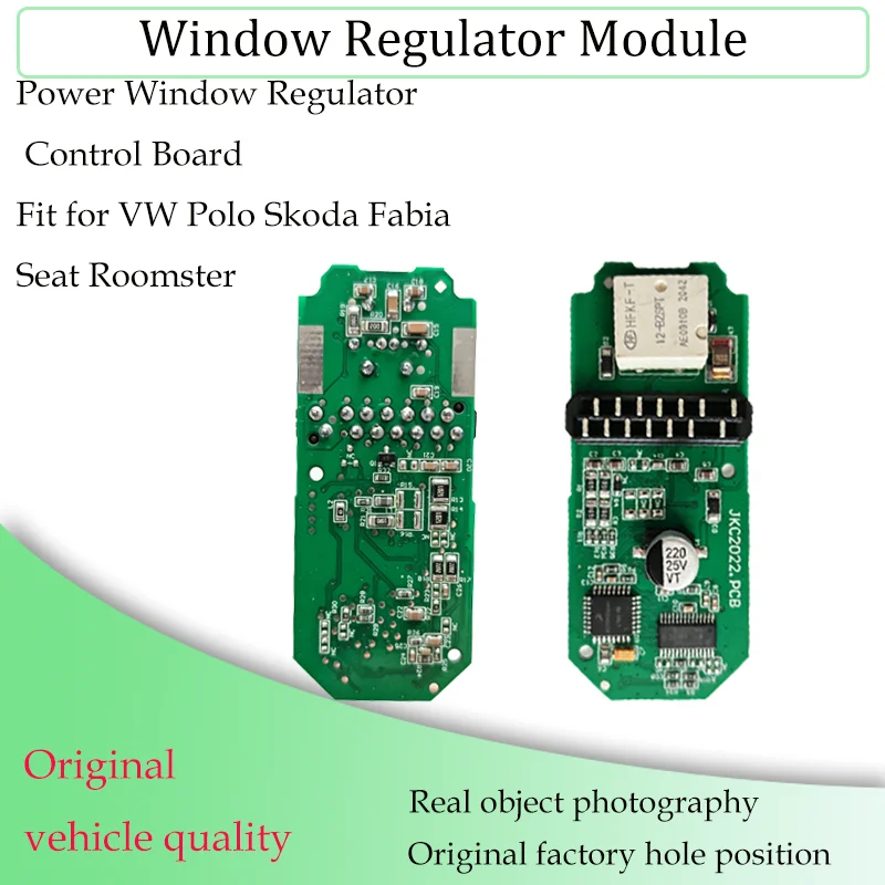 Window Regulator Control Board Fit for VW Polo Skoda Fabia Seat Roomster 2011-2019, Front & Rear 4 Doors Circuit Module