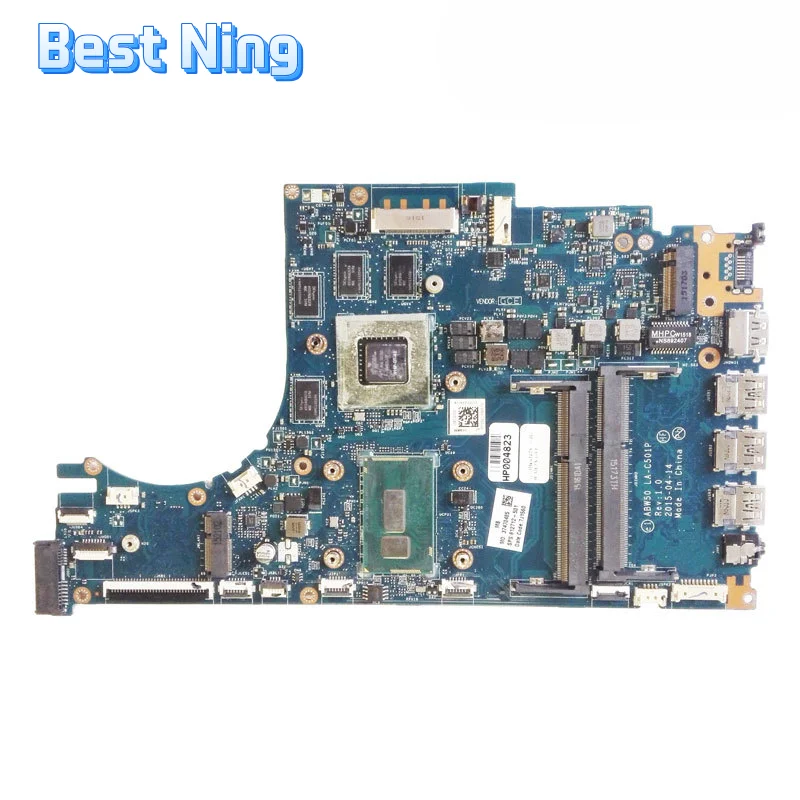 For HP ENVY 15-AE Laptop Motherboard LA-C501P Mainboard CPU I5-5200U I7-5500U GPU 950M 4G