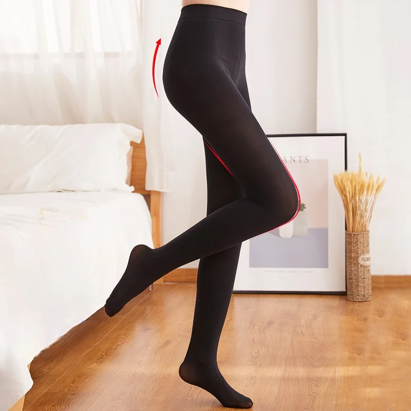 Women Winter Leggings Luxury High Elastic Stockings Translucent Tights Pantyhose Thermal High Waist Sock Pants Elastic Leggings