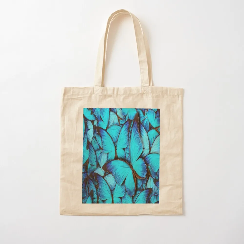 Blue Butterfly Tote Bag shopping trolley bag shoping bag Candy bags