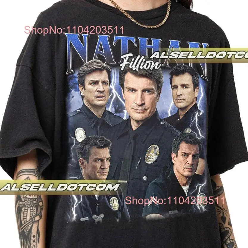 Limited Nathan Fillion Vintage T Shirt for Woman anda Man long or short sleeves