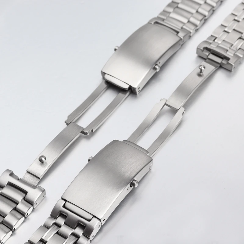 Quality watchband 18mm 20mm 22mm Silver Stainless steel Watch Band For Omega strap seamaster speedmaster planet ocean Bracelet