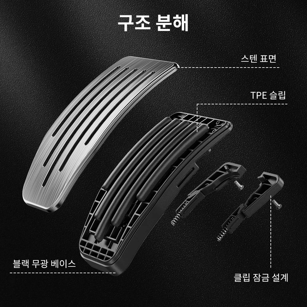 YZ For Tesla Model 3 Y/YL Highland Juniper 2019-2026 Foot Pedals Cover Accessories Snap-fit Car Alloy Accelerator Brake Pedal 썸네일 5