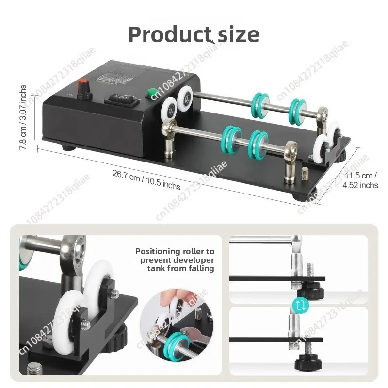 Automatic Rotation Base Darkroom Film Developing Electric Timing Auto Roller Rack for Jobo 1500 2500 Series AP Tank