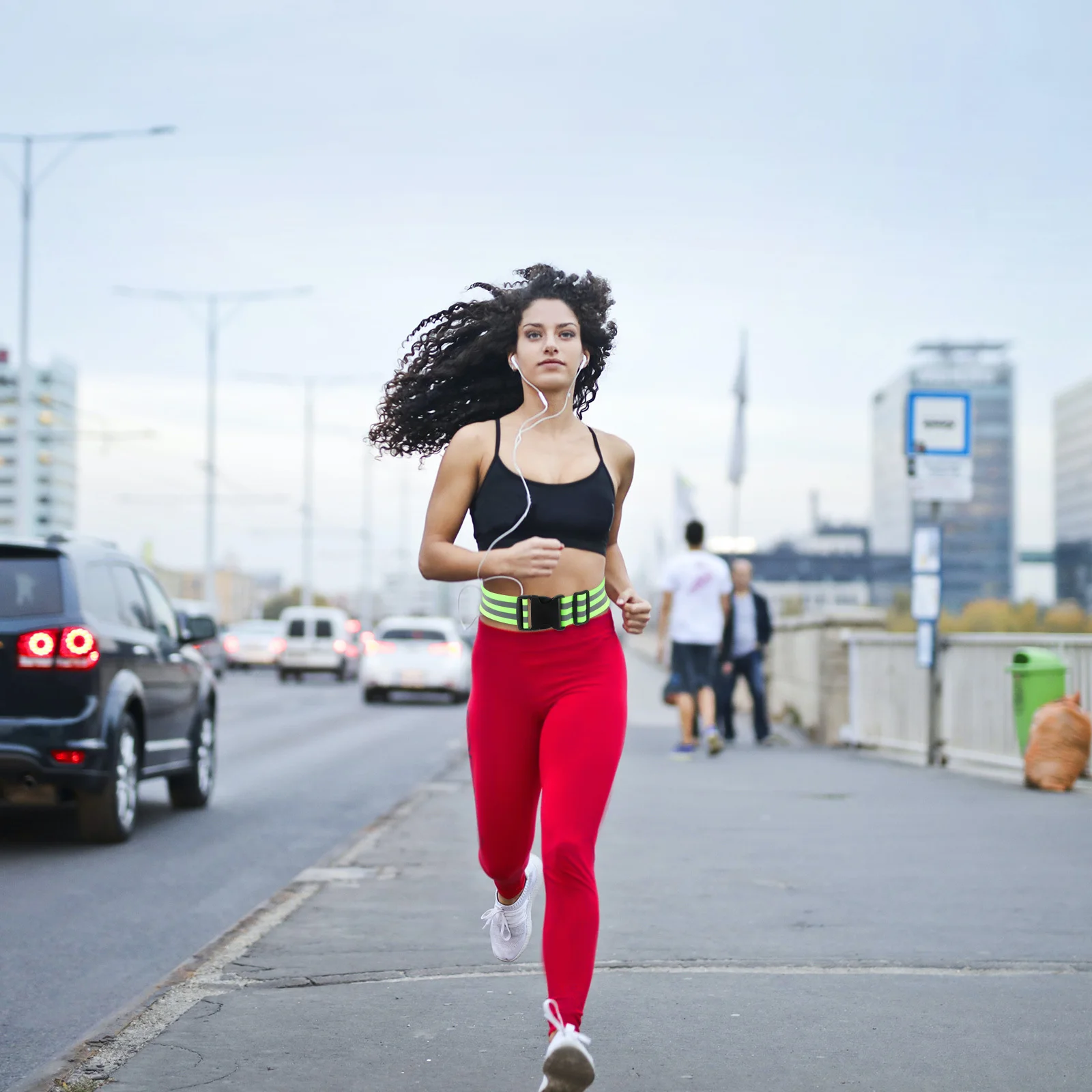 

2Pcs Durable Reflective Arm Bands Safety Belt for Night Running Cycling Walking Workers Policeman Safety Belt Arm Straps