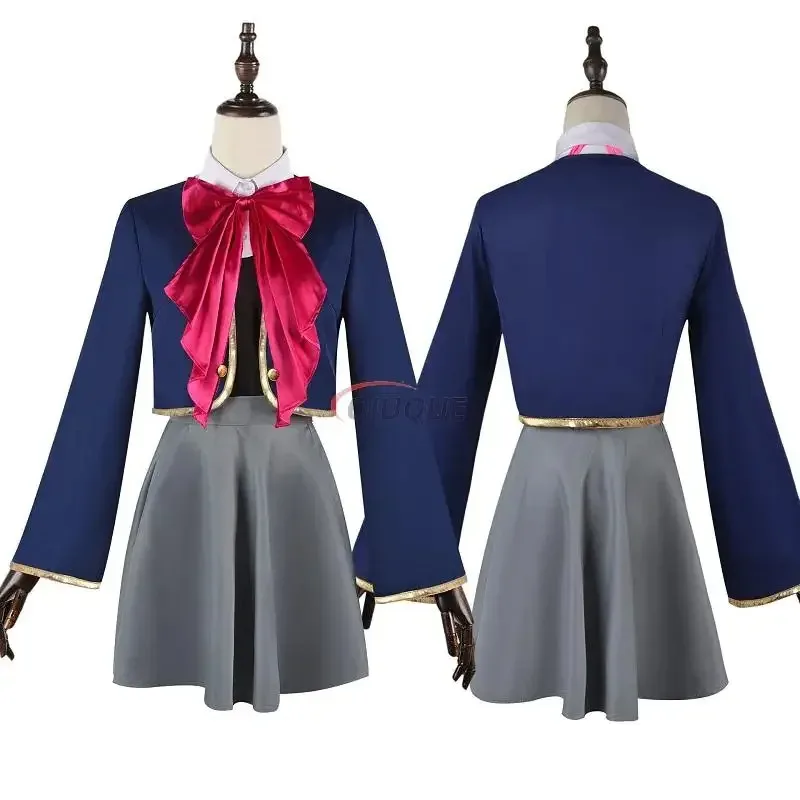 

2025 aaa Kids Adult Arima Kana Cosplay Anime Oshi No Ko Costume Hat Jacket Skirt Uniform Wig Girls Women Halloween Party Outfits