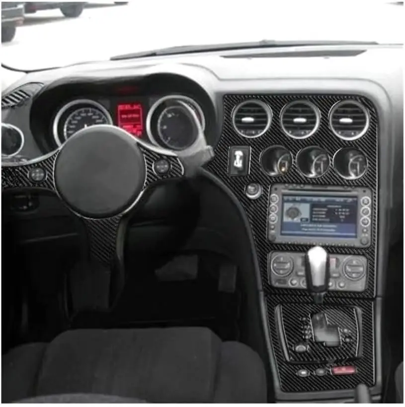 ل ألفا روميو 159 2004 2005 2006 2007 2008 2009 2010 2011 ألياف الكربون سيارة الداخلية والعتاد التحول التحكم الملحقات ملصق