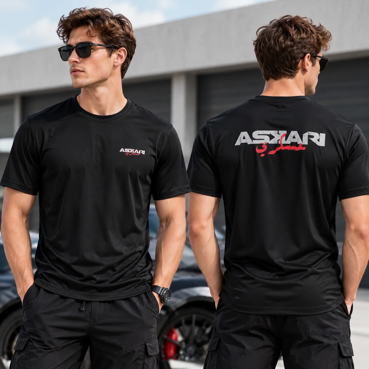 ASKARI Boxing Fighting Men's T-shirt Summer Sports Fitness 3D Round Neck Short Sleeve Top Outdoor Clothing