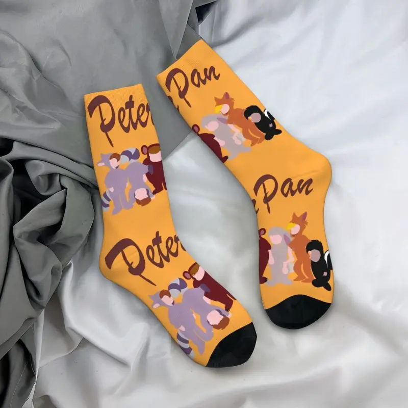 

Пользовательские обои Питера Пэна, классические носки, мужские и женские теплые модные новые носки для экипажа