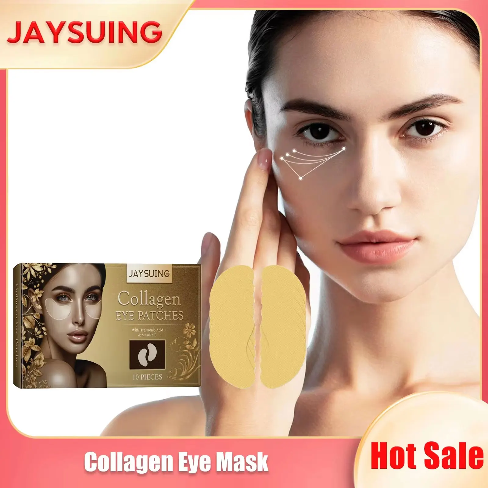 Hydrating Collagen Patch Anti Dark Circle Fade Fine Line Reliving Eye Fatigue Anti Wrinkle Lighten Eye Area Tightening Eye Patch