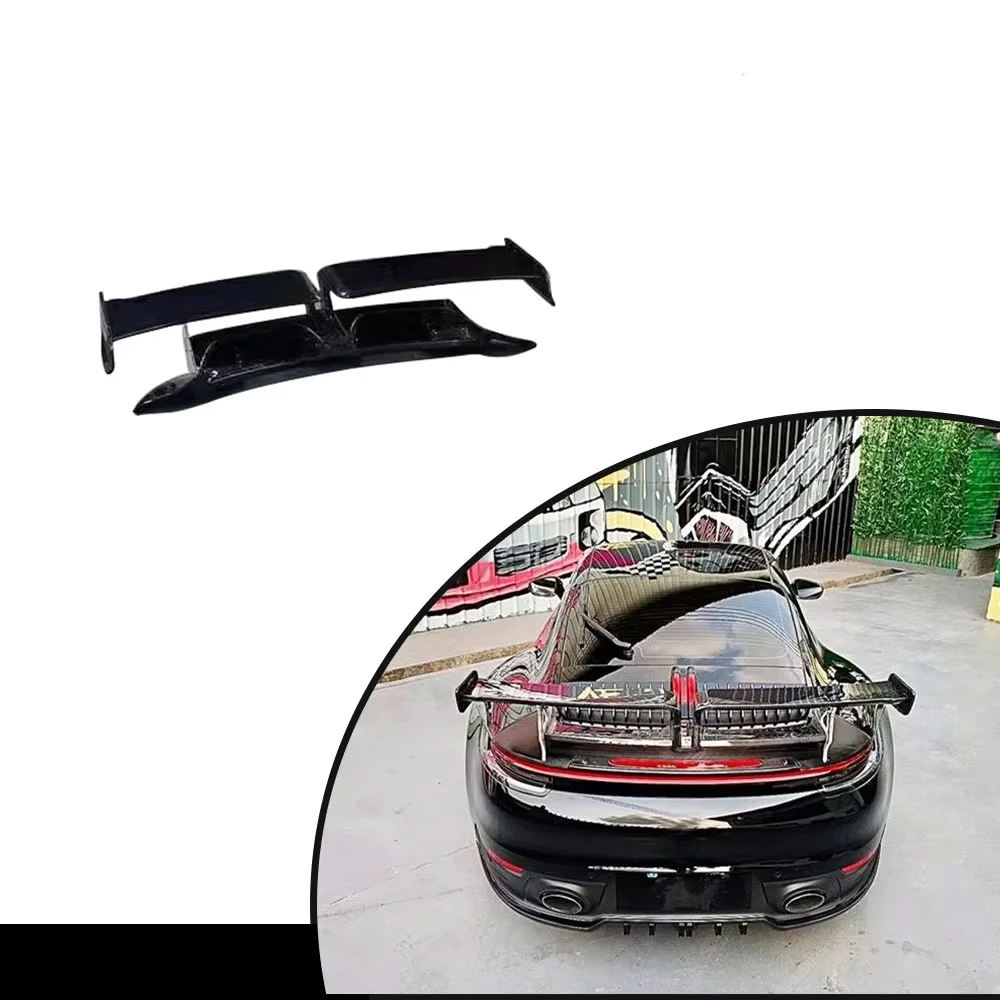 Product Customization Real Carbon Fiber Rear Bigger Spoiler forPorsche 992 Targa S Heritage 2020+ Carbon Black