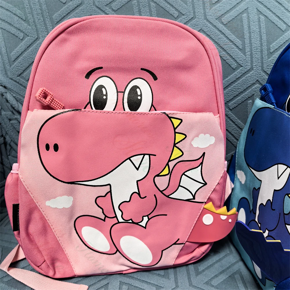 Personalized Name 2023 New Kindergarten Backpack Cartoon Dinosaur Children\'s Cute Backpack Custom Name Children\'s Day Gift Bag