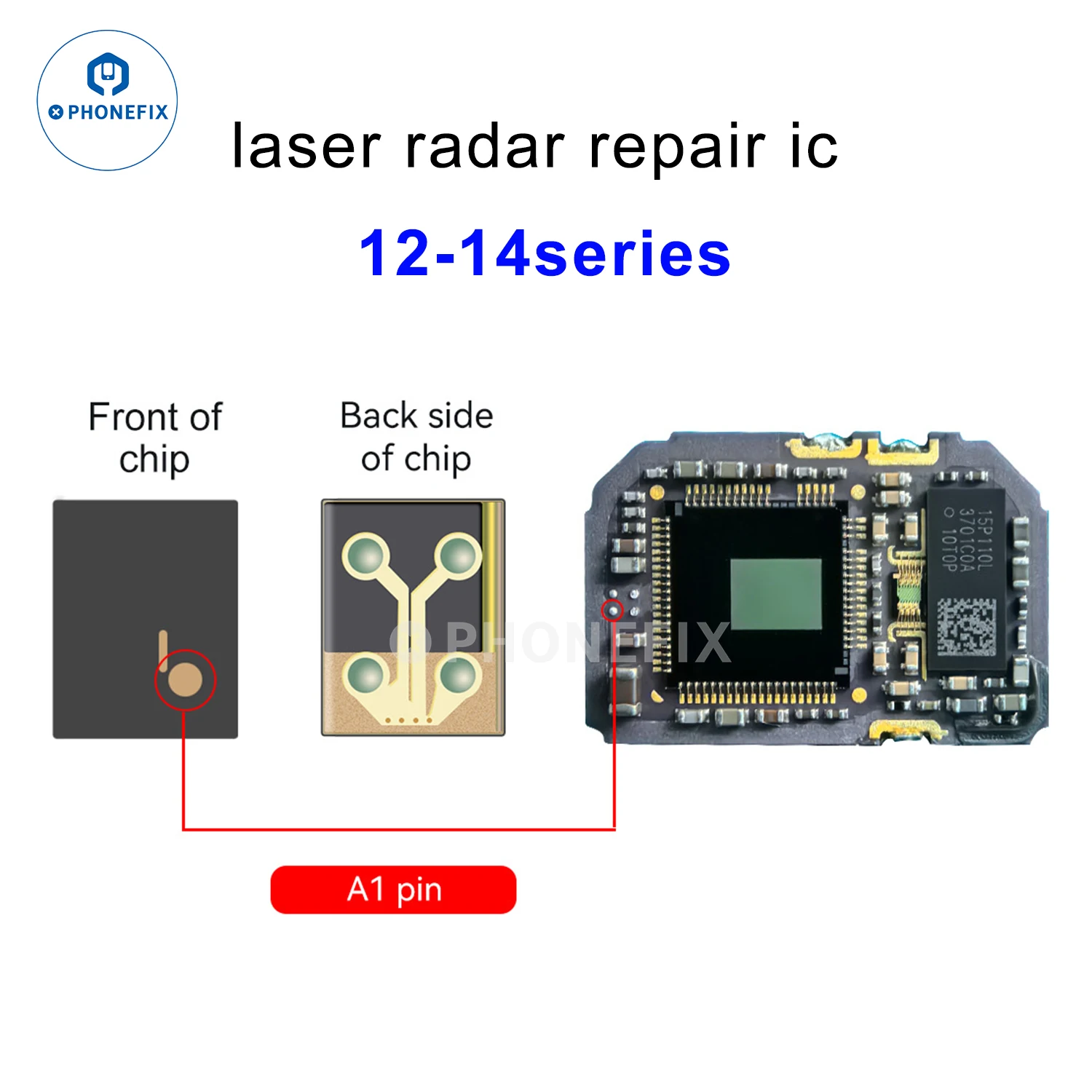 I2C I6S fotocamera posteriore Laser Radar IC adapter LiDar Repair Assembly FPC Cable Fix iPhone 12 Pro-14 Pro Max fotocamera posteriore Non originale