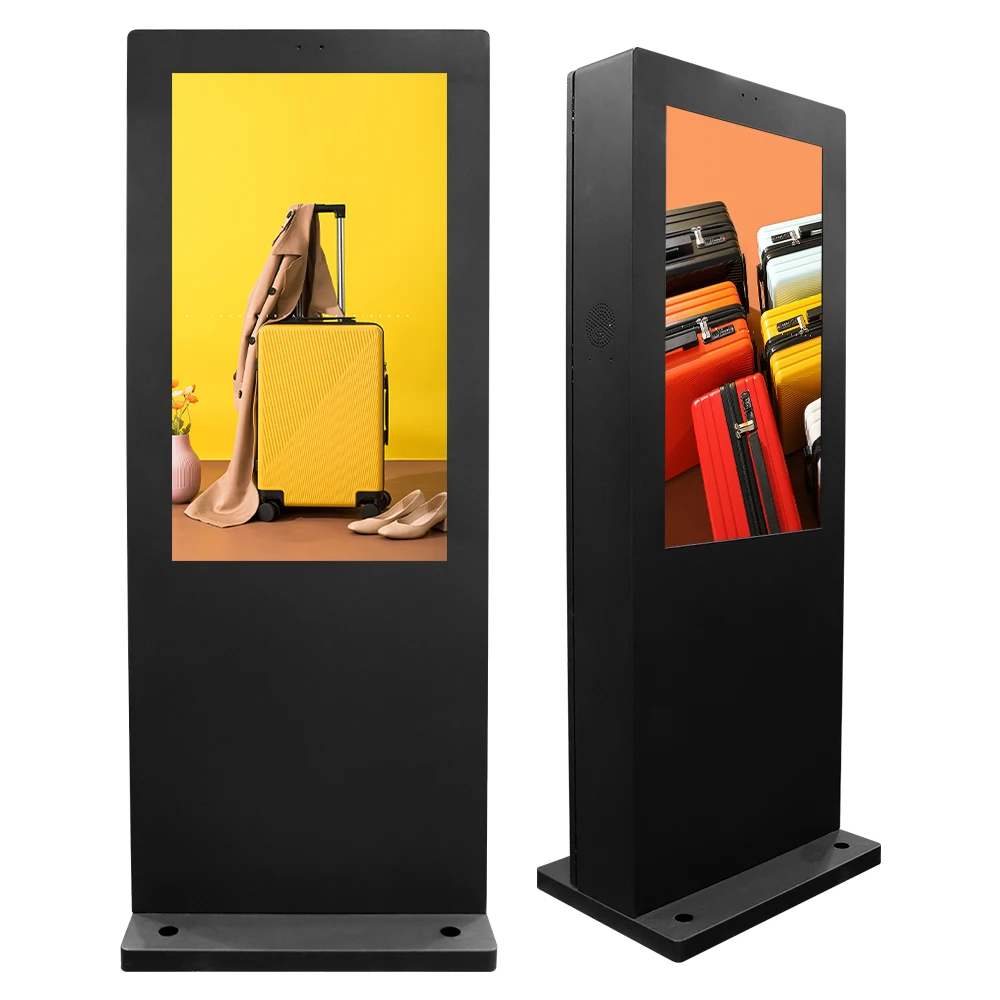 IP55 Waterproof Floor Standing Android Media Player Outdoor Lcd Display Advertising Screen Digital Signage 55
