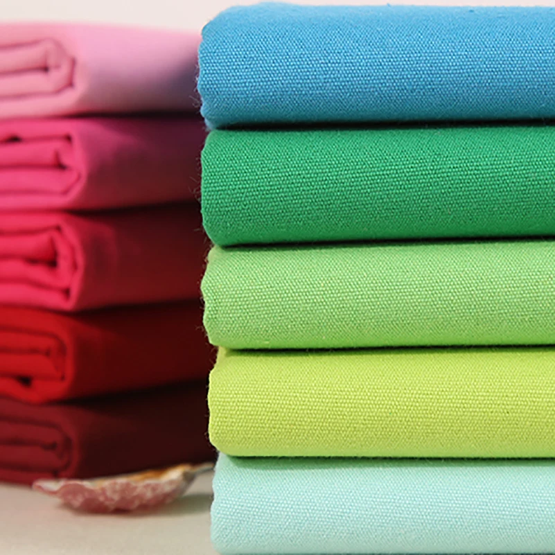 100% Cotton Canvas Fabric 8 oz Encryption Solid Color for DIY Handbag Shoes Printing per Half Meter