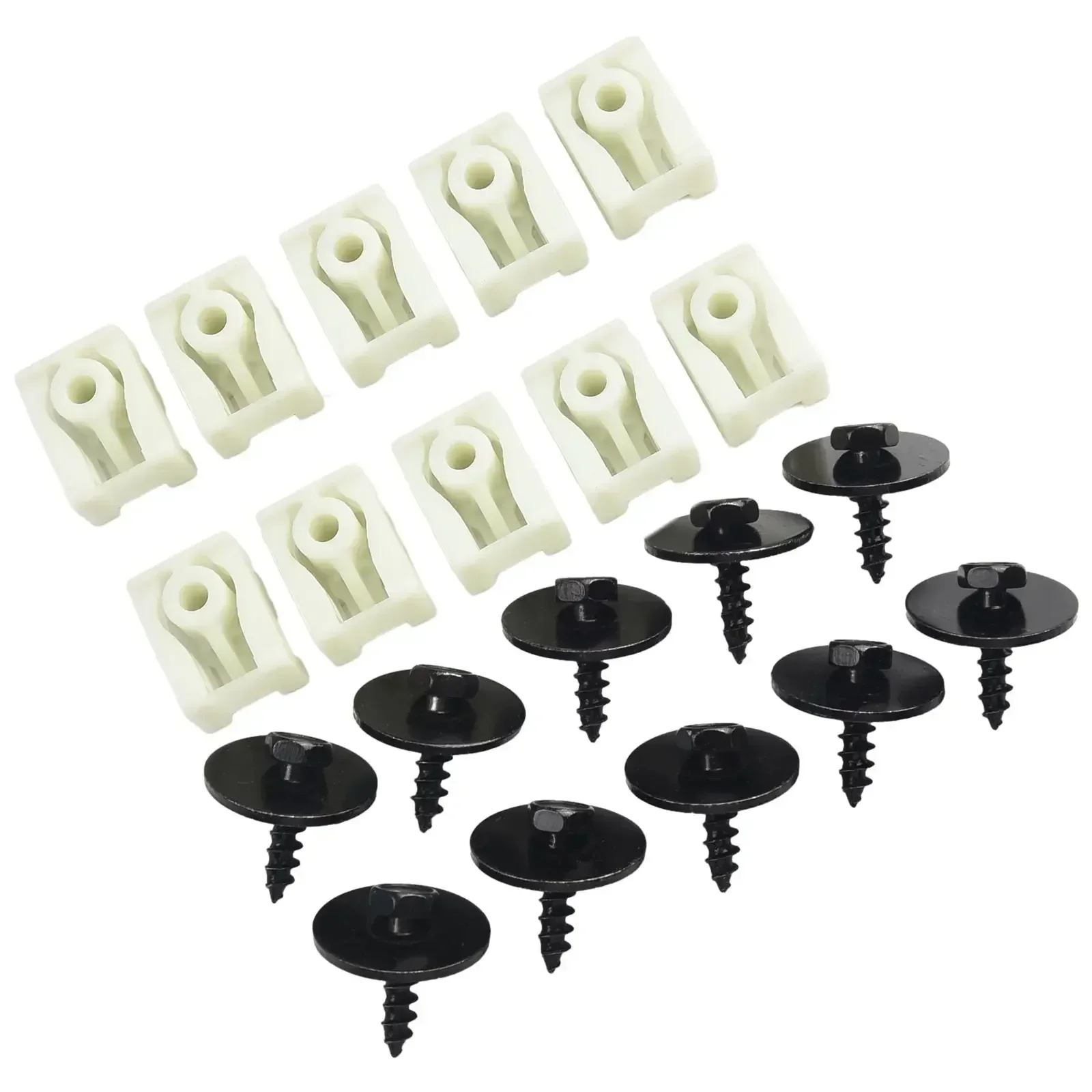 Front Mudguard Liner C-Clip+Hex Bolt 07147311312 07149213164 Black And White Plastic Securing Clip For Combo For BMW Car Parts