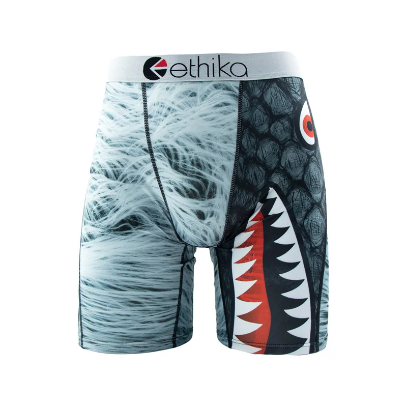 ETHIKA Men Underwear Boxers 1Pcs Sexy Breathable Mesh Crotch Man Swimming Underpants Plus Size Mens Panties Men's Boxers Briefs image 5
