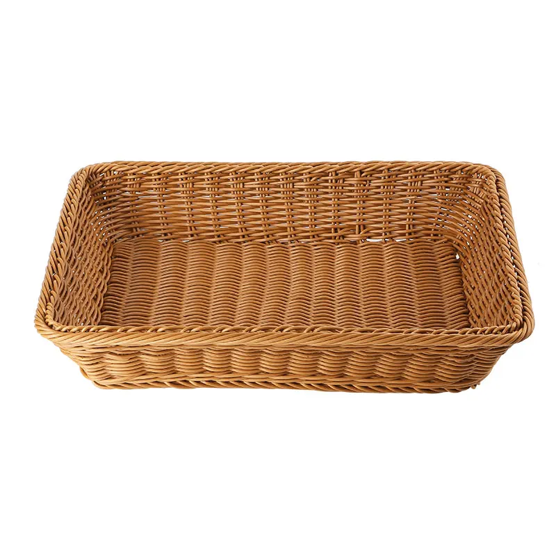 Cotton Rope Products Storage Frame Basket Imitation Rattan Iron Wire Woven Desktop Toy Kitchen Storage Basket