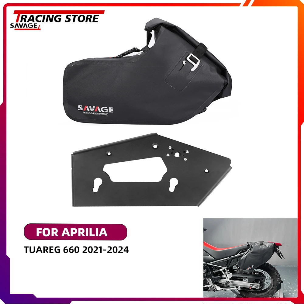 2024 Luggage Rack Side Bags For Aprilia Tuareg 660 Sidebox Mounting Bracket Saddlebag Support Motorycle Accessories Tool Bag 660