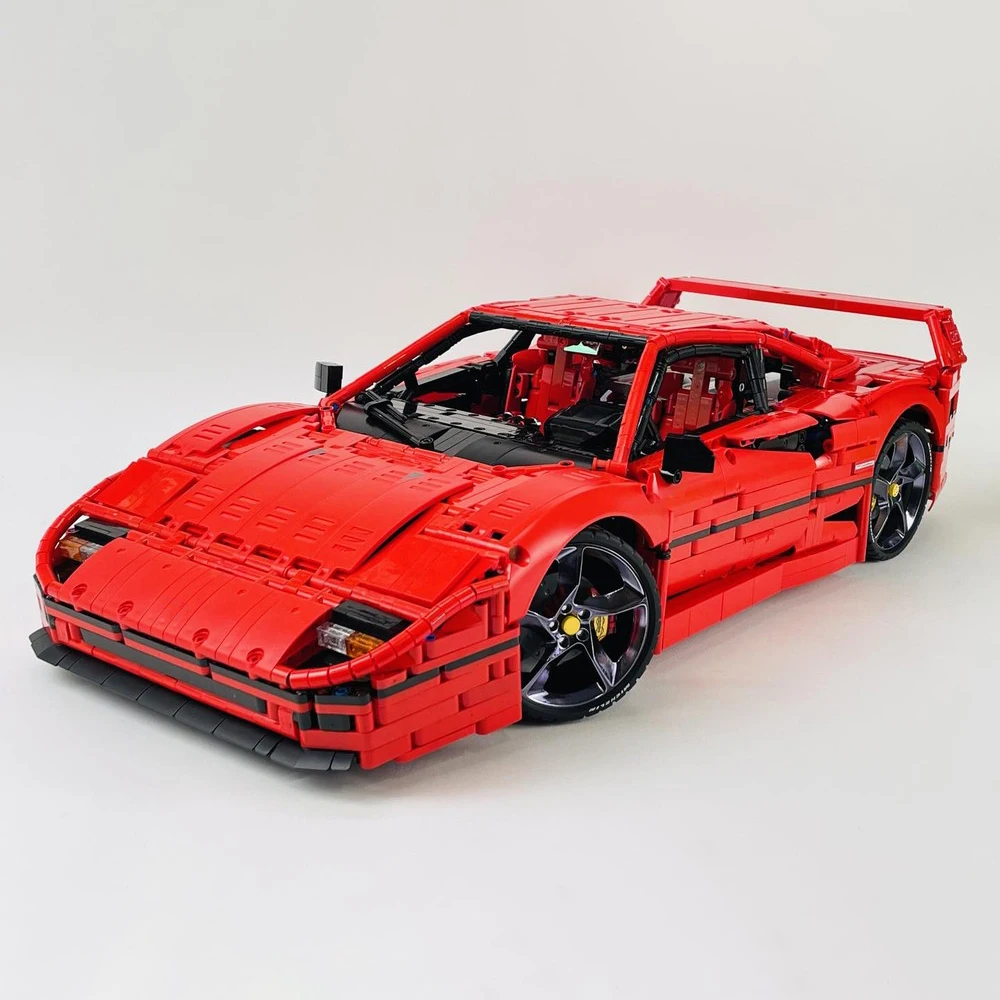 

MOC 1:8 Falali F40 Классическая модель Speed Champion Racing Детская игрушка в подарок Технология Строительные блоки