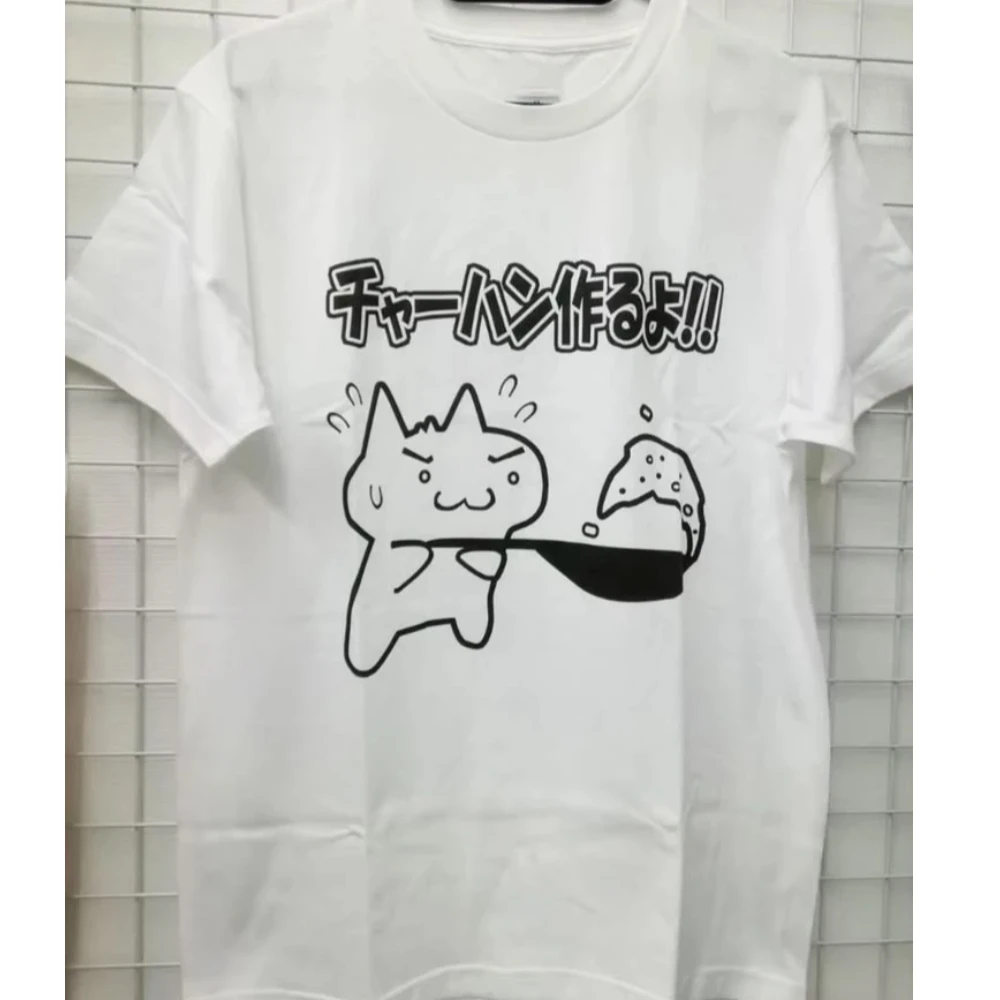 Y2k كتي الجرافيك جماليات اليابانية الكرتون طباعة Harajuku Kawaii موضة الشارع الشهير خمر فضفاضة قصيرة الأكمام تي شيرت ريترو