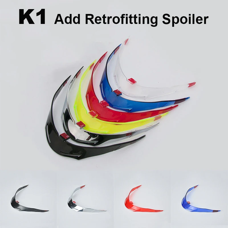 K1 Motorcycle Helmet Tail Spoiler Accessories Casco Moto K1 Refitting Big Tail Spoiler Universal Capacete De Moto Adormment Tail