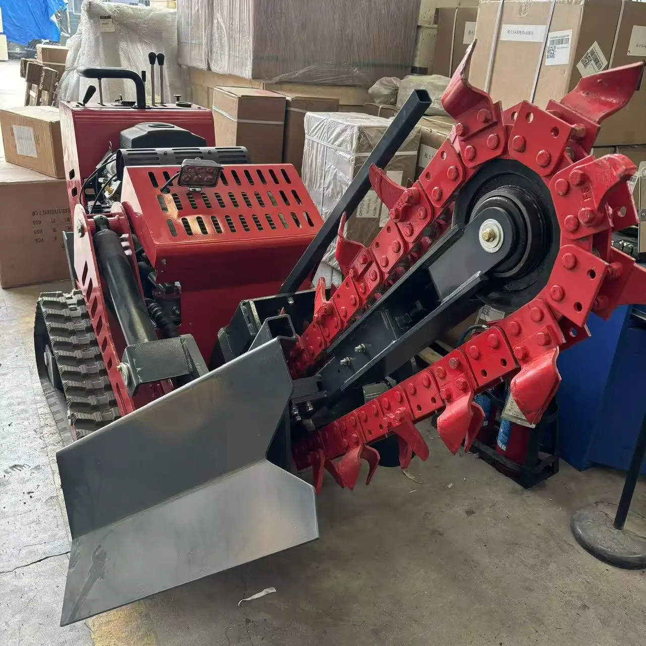 Highly Productive Mini Trencher Machine Digger With Single Chain Gear Core Components Good Price